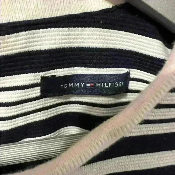 Tommy Hilfiger Navy Blue & White Striped Mini Dress Small - Picture 5 of 7